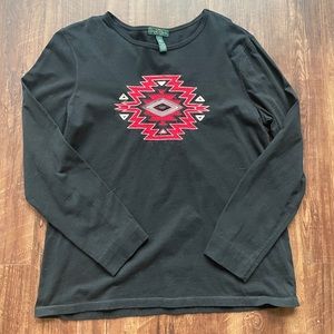 Ralph Lauren (Lauren) aztec long sleeve